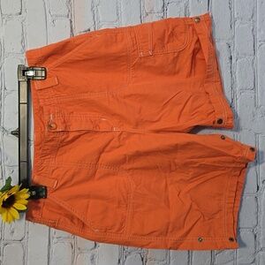 Columbia cotton shorts orange lightweight Sz 12